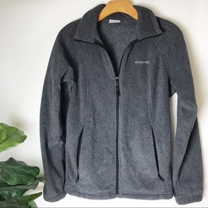 Columbia gray fleece jacket